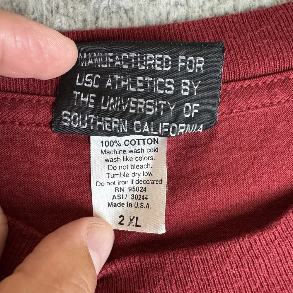 USC Trojans Carson For Heisman T Shirt Rare Boxy Y2k College Football 2xL Vtg